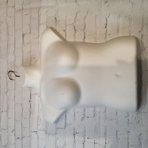 Heavy duty plus size female hanging bust molded plastic form mannequin